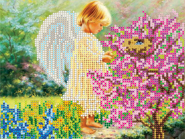 Canvas for bead embroidery "Spring Awakening" 7.9"x5.9" / 20.0x15.0 cm