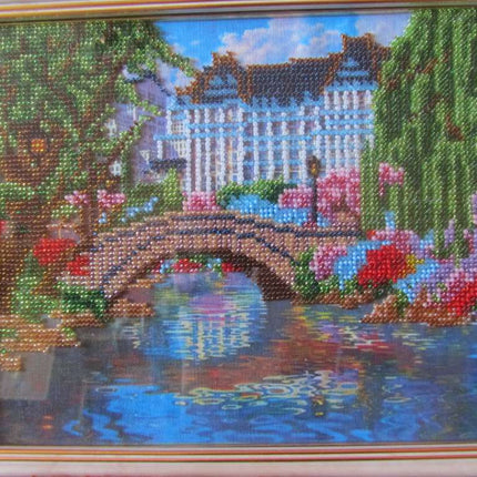 DIY Bead Embroidery Kit "Park" 11.8"x9.1" / 30.0x23.0 cm