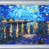 Bead DIY Embroidery Kit "Starry Night above Rona (after V. Van Gogh)" 13.4"x20.5"/ 34.0x52.0 cm