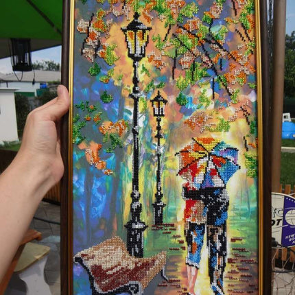 DIY Bead Embroidery Kit "Colour mood" 9.8"x19.7" / 25.0x50.0 cm