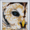 DIY Bead Embroidery Kit "Glance of the Owl" 13.0"x10.2" / 33.0x26.0 cm