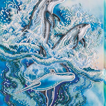 DIY Bead Embroidery Kit "Pioughing" 8.3"x12.6" / 21.0x32.0 cm