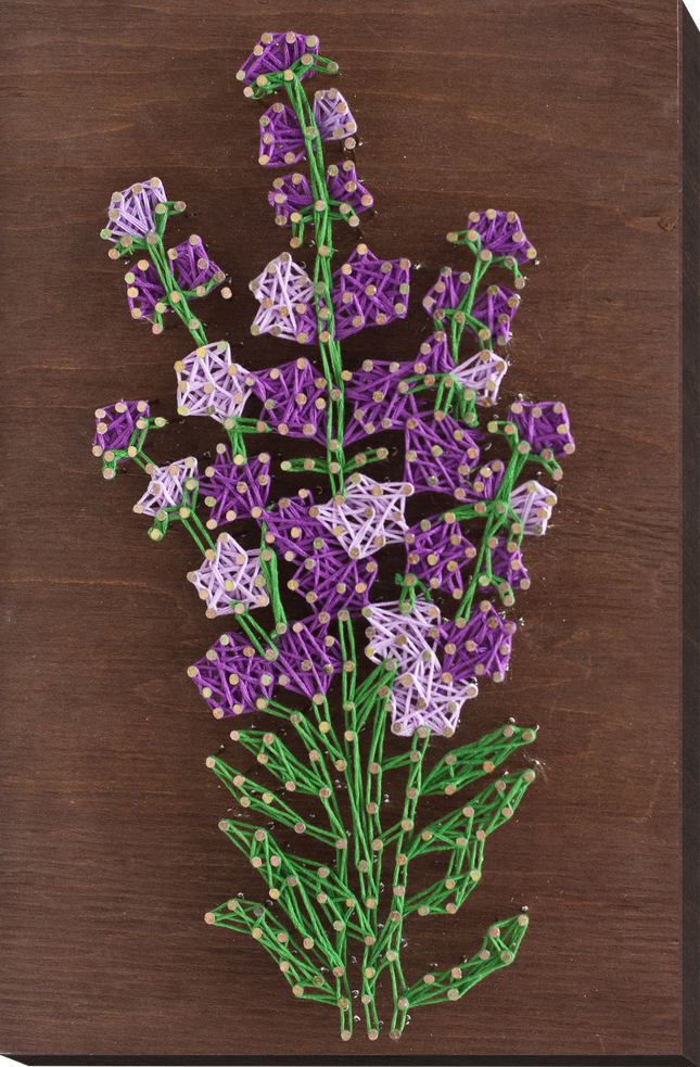 String Art Creative DIY Kit "Lavender" 7.5"x11.4" / 19.0x29.0 cm