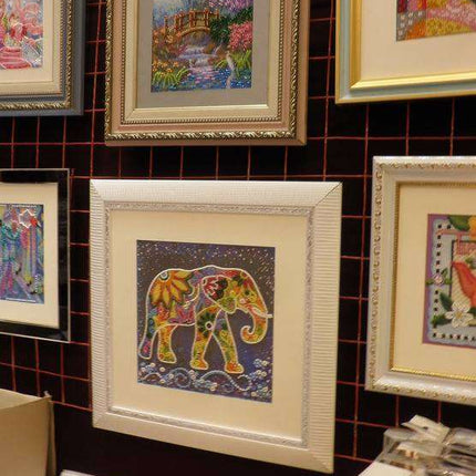 DIY Bead Embroidery Kit "In a brushwood"  5.9"x5.9" / 15.0x15.0 cm