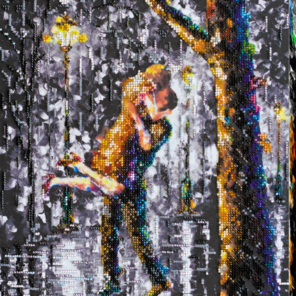 DIY Bead Embroidery Kit "Welcome moment" 11.0"x14.6" / 28.0x37.0 cm