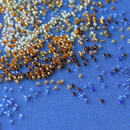 DIY Bead Embroidery Kit "The Golden" 12.6"x12.6" / 32.0x32.0 cm