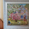 Canvas for bead embroidery "Garden Swing" 11.8"x11.8" / 30.0x30.0 cm