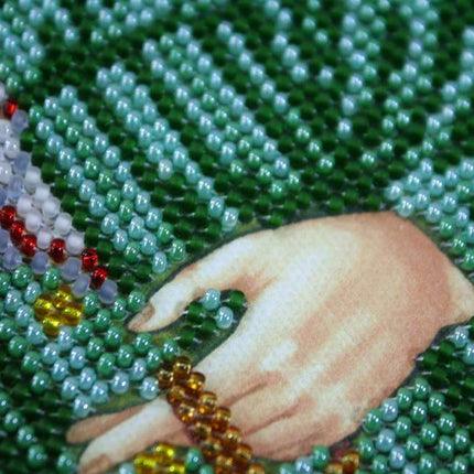 DIY Bead Embroidery Kit "St. Matrona of Moscow" 7.5"x9.8" / 19.0x25.0 cm