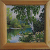 Canvas for bead embroidery "Birches" 7.9"x7.9" / 20.0x20.0 cm