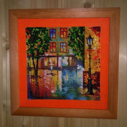 Canvas for bead embroidery "Autumn Fantasy" 7.9"x7.9" / 20.0x20.0 cm