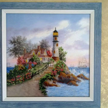 Canvas for bead embroidery "Brigantine" 11.8"x11.8" / 30.0x30.0 cm