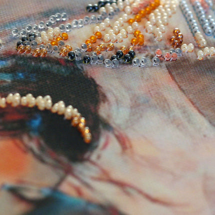 DIY Bead Embroidery Kit "After the premiere" 11.8"x11.8" / 30.0x30.0 cm