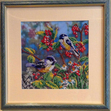 Canvas for bead embroidery "Morning Forest" 7.9"x7.9" / 20.0x20.0 cm