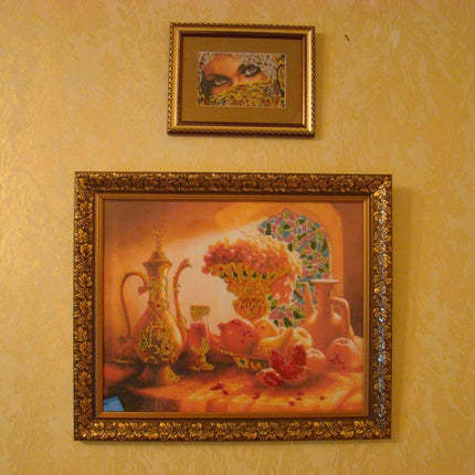 DIY Bead Embroidery Kit "Arjuna" 15.7"x12.6" / 40.0x32.0 cm