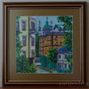 Canvas for bead embroidery "The Little Town" 7.9"x7.9" / 20.0x20.0 cm