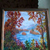 Canvas for bead embroidery "Autumn Tale" 11.8"x11.8" / 30.0x30.0 cm