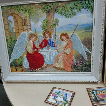DIY Bead Embroidery Kit "Holy Trinity" 14.6"x11.8" / 37.0x30.0 cm