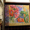 DIY Bead Embroidery Kit "Anemone" 15.4"x12.6" / 39.0x32.0 cm