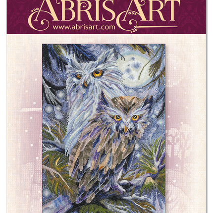 DIY Cross Stitch Kit "Owls" 9.8"x14.6"