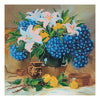 Canvas for bead embroidery "Summer nostalgy" 7.9"x7.9" / 20.0x20.0 cm