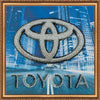 DIY Bead Embroidery Kit "TOYOTA"  5.9"x5.9" / 15.0x15.0 cm