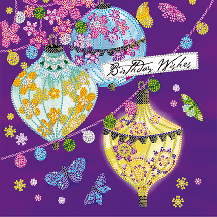 Canvas for bead embroidery "Make a wish" 7.9"x7.9" / 20.0x20.0 cm