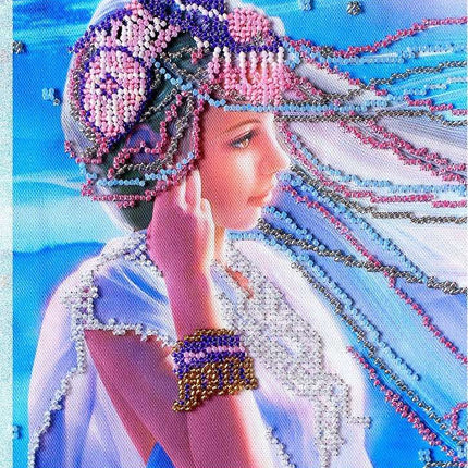 Canvas for bead embroidery "Roda" 7.9"x7.9" / 20.0x20.0 cm