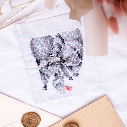 Cross stitch patch kit "On the tip of the tail"