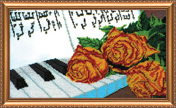 DIY Bead Embroidery Kit "Dolche" 15.7"x9.1" / 40.0x23.0 cm