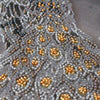 DIY Bead Embroidery Kit "Gold in silver" 11.8"x15.0" / 30.0x38.0 cm