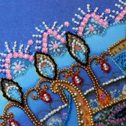 DIY Bead Embroidery Kit "Performance" 11.8"x11.8" / 30.0x30.0 cm