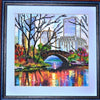 Canvas for bead embroidery "Reflection" 7.9"x7.9" / 20.0x20.0 cm