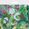 Canvas for bead embroidery "Emeralds of the tropics" 11.8"x11.8" / 30.0x30.0 cm