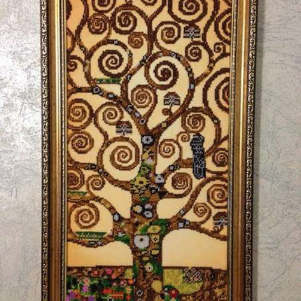 DIY Bead Embroidery Kit "Tree of life" 9.1"x18.1" / 23.0x46.0 cm