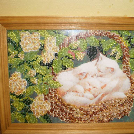 Canvas for bead embroidery "Siesta" 7.9"x6.3" / 20.0x16.0 cm