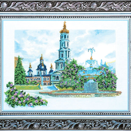 DIY Bead Embroidery Kit "St. Basil's Cathedral" 13.8"x10.8" / 35.0x27.5 cm