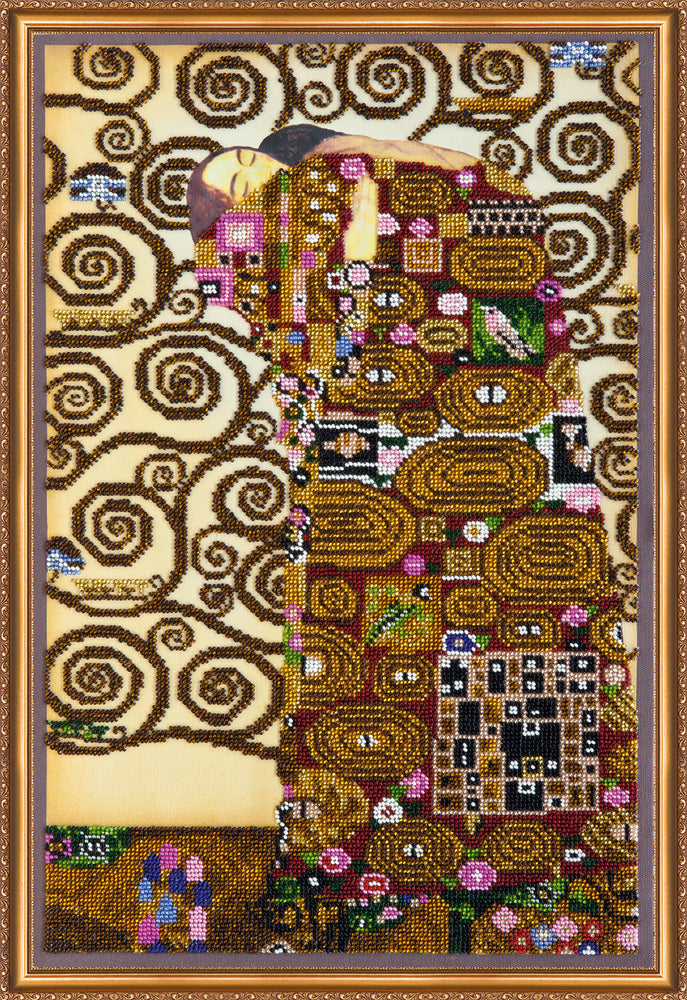 DIY Bead Embroidery Kit "Embrace" 11.8"x18.1" / 30.0x46.0 cm