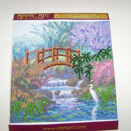 DIY Bead Embroidery Kit "In a brushwood"  5.9"x5.9" / 15.0x15.0 cm