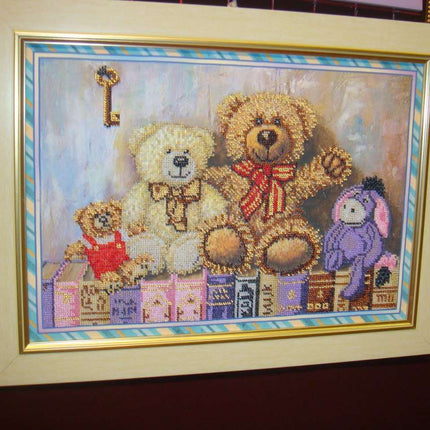 DIY Bead Embroidery Kit "Toys" 16.5"x11.8" / 42.0x30.0 cm