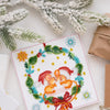 DIY Bead Embroidery Kit "Kisses"  5.9"x5.9" / 15.0x15.0 cm