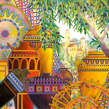 Canvas for bead embroidery "Hellas" 7.9"x7.9" / 20.0x20.0 cm