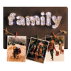 String Art Creative DIY Kit "Happy family" 7.5"x11.4" / 19.0x29.0 cm