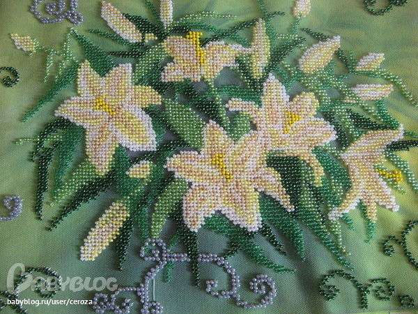 Canvas for bead embroidery 