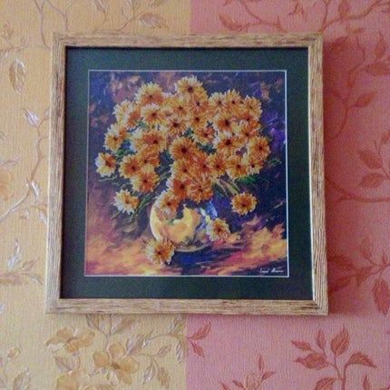 Canvas for bead embroidery "Breath of Autumn" 11.8"x11.8" / 30.0x30.0 cm