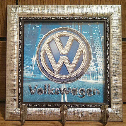 DIY Bead Embroidery Kit "Volkswagen"  5.9"x5.9" / 15.0x15.0 cm