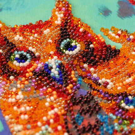 DIY Bead Embroidery Kit "Funny trio"