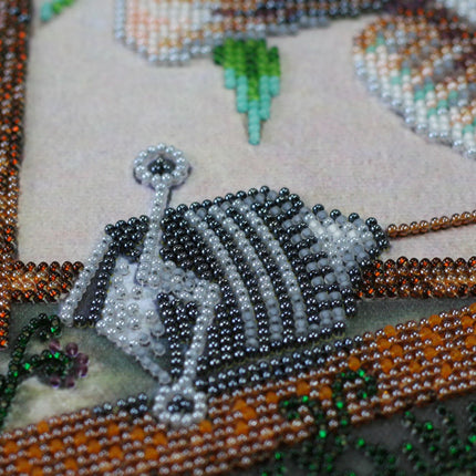 DIY Bead Embroidery Kit "Successful fishing" 13.8"x11.0" / 35.0x28.0 cm
