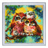 DIY Bead Embroidery Kit "Owl Family" 1.1"x1.1" / 2.7x2.7 cm