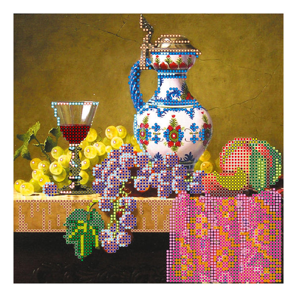 Canvas for bead embroidery "Aroma" 7.9"x7.9" / 20.0x20.0 cm