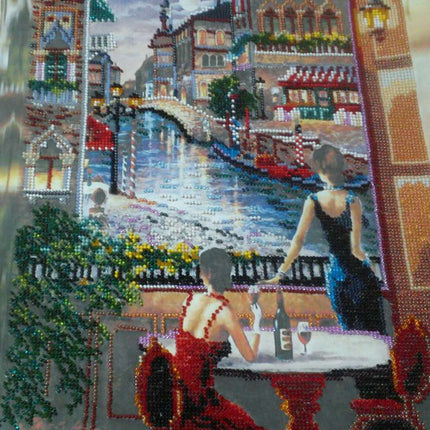 DIY Bead Embroidery Kit "Playmates" 10.6"x14.2" / 27.0x36.0 cm